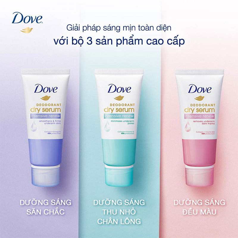 Dove dưỡng trắng nách, giải pháp hiệu quả cho làn da sáng mịn