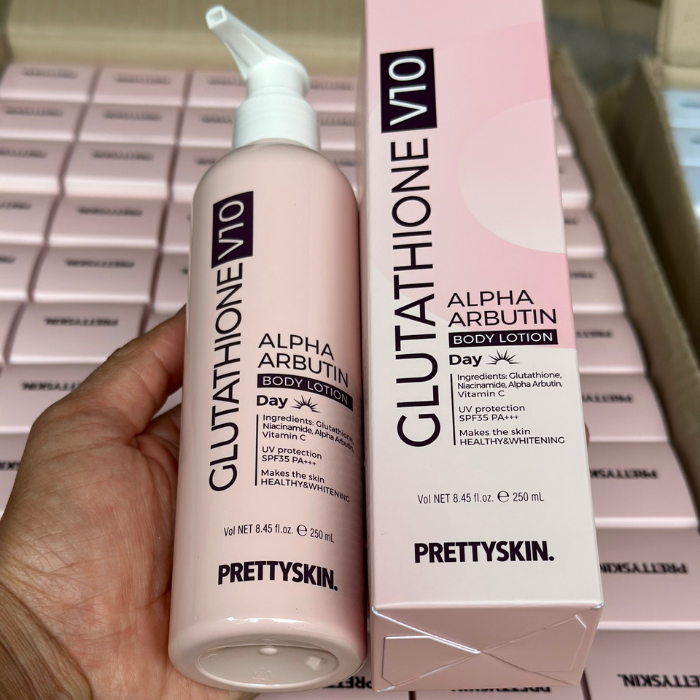 Kem dưỡng trắng da body prettyskin glutathione v u retinol b ml Kem dưỡng trắng da body prettyskin glutathione v u retinol b ml