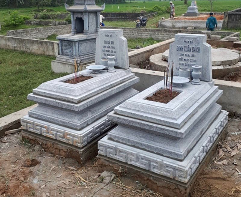 Mẫu mộ đơn đẹp mộ đá đơn giản thiết kế chuẩn phong thủy Mẫu mộ đơn đẹp mộ đá đơn giản thiết kế chuẩn phong thủy
