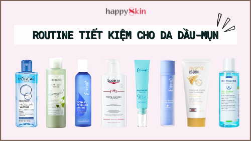 Quy trình chăm sóc da dầu mụn hiệu quả