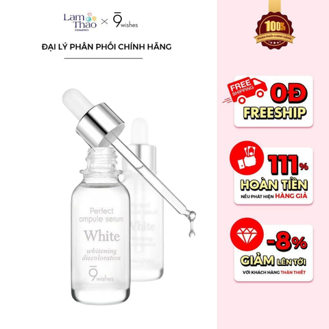 Tinh chất dưỡng trắng da wishes white ampule serum Tinh chất dưỡng trắng da wishes white ampule serum
