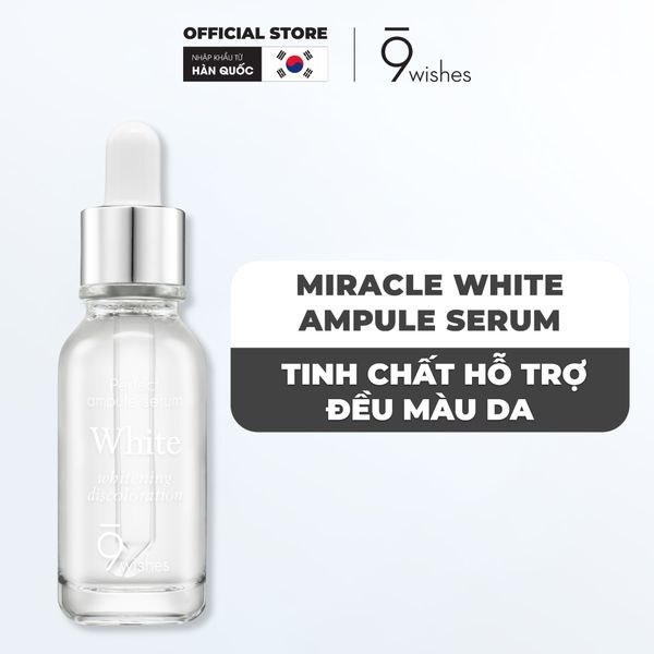 Tinh chất dưỡng trắng wishes miracle white ampule serum ml Tinh chất dưỡng trắng wishes miracle white ampule serum ml